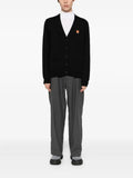 Maison Kitsuné bold fox head patch cardigan