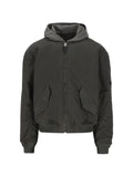 Balenciaga hooded zip-up bomber jacket