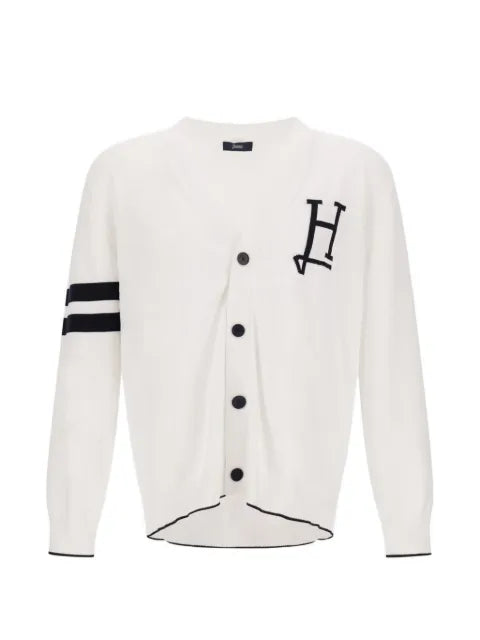 Herno logo-detail cardigan