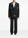 Balmain embroidered wool and crystal insect jacket