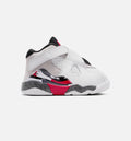 Air Jordan 8 Retro White and True Red Infant Sneakers - White/Black/True Red