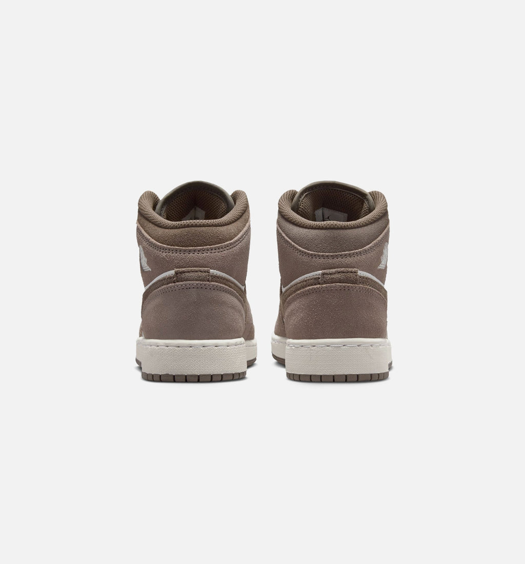 Air Jordan 1 Mid Grade School - Enigma Stone/Olive Grey/Summit White