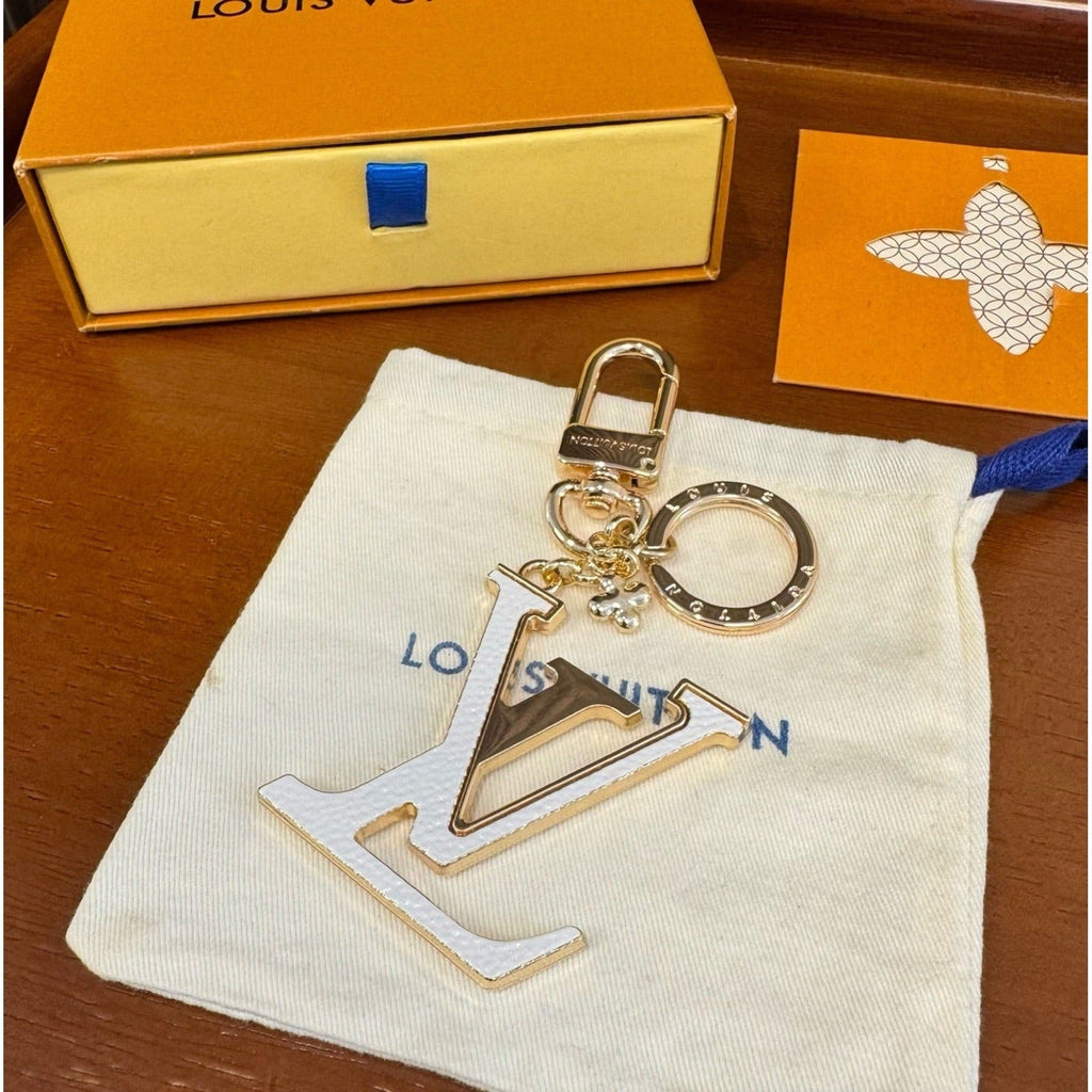 Louis Vuitton Brass Flower Bag Charm Keychain